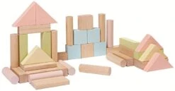 Plan Toys PlanToys Holzspielzeug 40 Einheiten Blöcke -Djeco Geschaft plantoys holzspielzeug 40 einheiten bloecke 3