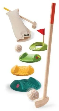 Plan Toys PlanToys Holzspielzeug Minigolf - Kompletter Satz
