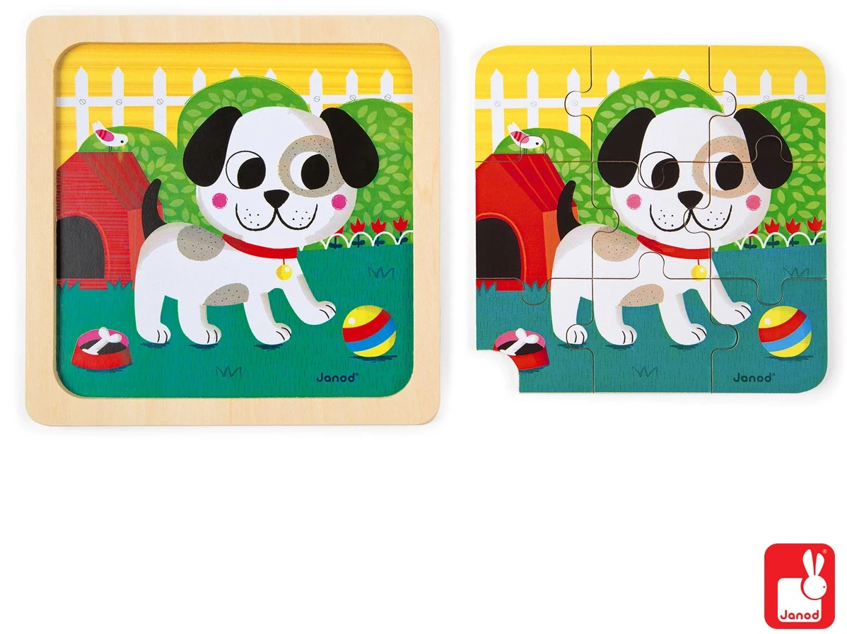 Janod Puzzle Klein "Katze Felix" (9 Teile) 5 Janod Puzzle Klein "Katze Felix" (9 Teile) – Bild 3