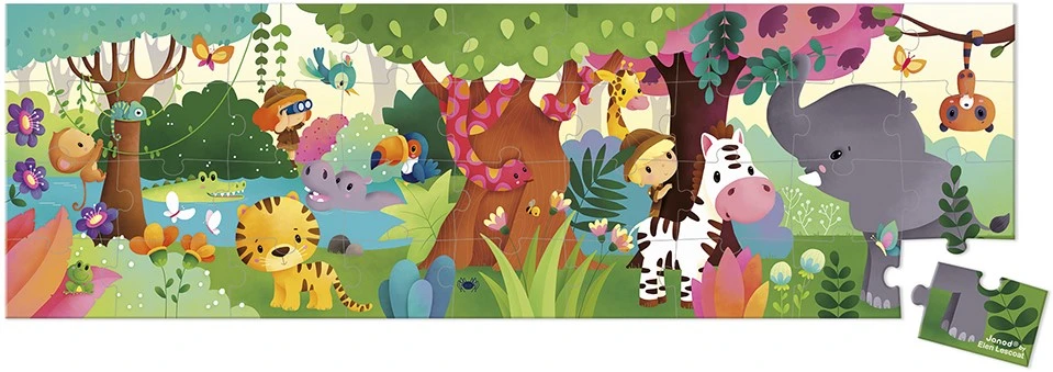 Janod Puzzlekoffer Panorama-Puzzle ''Dschungel'' 3 Janod Puzzlekoffer Panorama-Puzzle ''Dschungel''