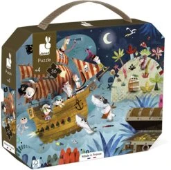 Janod Puzzlekoffer "Schatzsuche Piraten" (36 Teile) -Djeco Geschaft puzzlekoffer quot schatzsuche piraten quot 36 teile 3