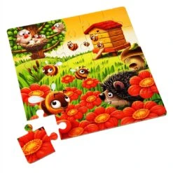 Puzzlika P12985 DREI In One My Favourite Tiere Puzzle, Multi Color -Djeco Geschaft puzzlika p12985 drei in one my favourite tiere puzzle multi color 3