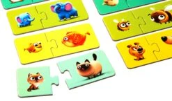 Puzzlika P13531 Puzzles Animal Family, Multi Color -Djeco Geschaft puzzlika p13531 puzzles animal family multi color 3