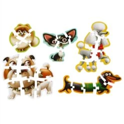 Puzzlika Puzzle 5-in-1 Hunde -Djeco Geschaft puzzlika puzzle 5 in 1 hunde 2