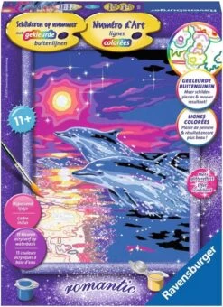 Ravensburger Dolfijnen In Zonsondergan