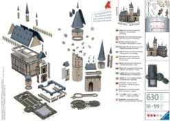 Ravensburger Hogwarts Schloss - Die Große Halle -Djeco Geschaft ravensburger hogwarts schloss die grosse halle 2