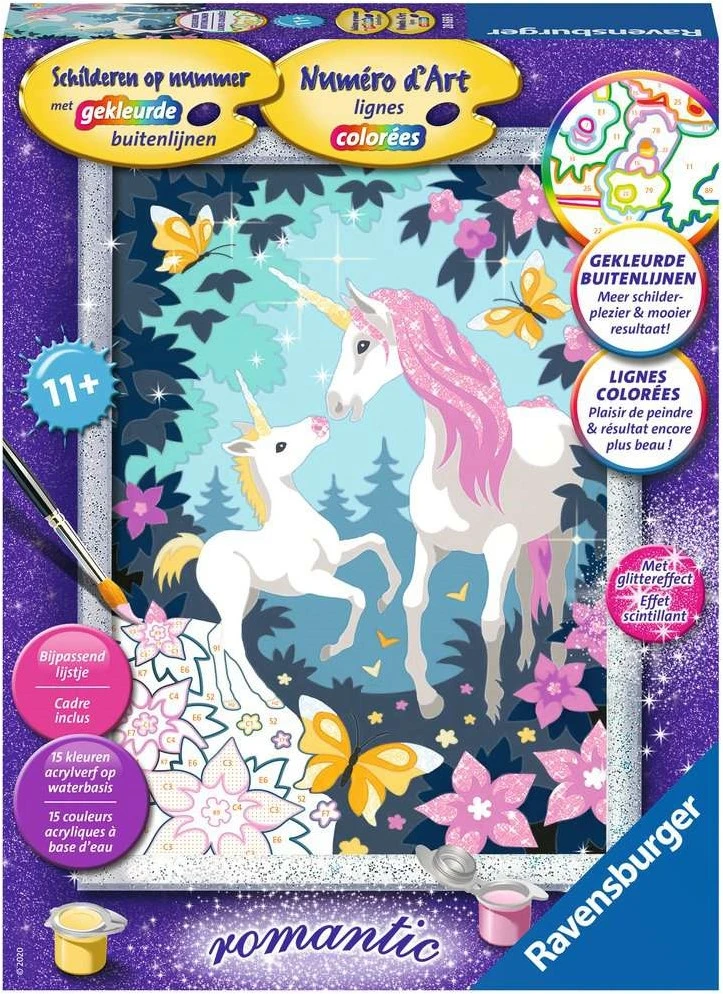 Ravensburger Malerei Auf Lied Serie Classic Romantic Unicorns 3 Ravensburger Malerei Auf Lied Serie Classic Romantic Unicorns