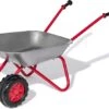 Rolly Toys Stevige Kruiwagen Metaal Grijs & Rood Met Dubbel Wiel -Djeco Geschaft rolly toys stevige kruiwagen metaal grijs rood met dubbel wiel