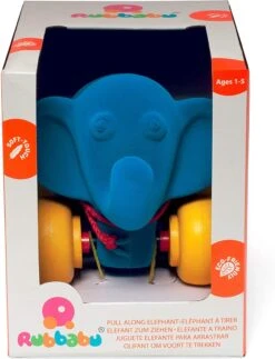 Rubbabu R21129 Nachziehelefant -Djeco Geschaft rubbabu r21129 nachziehelefant 3