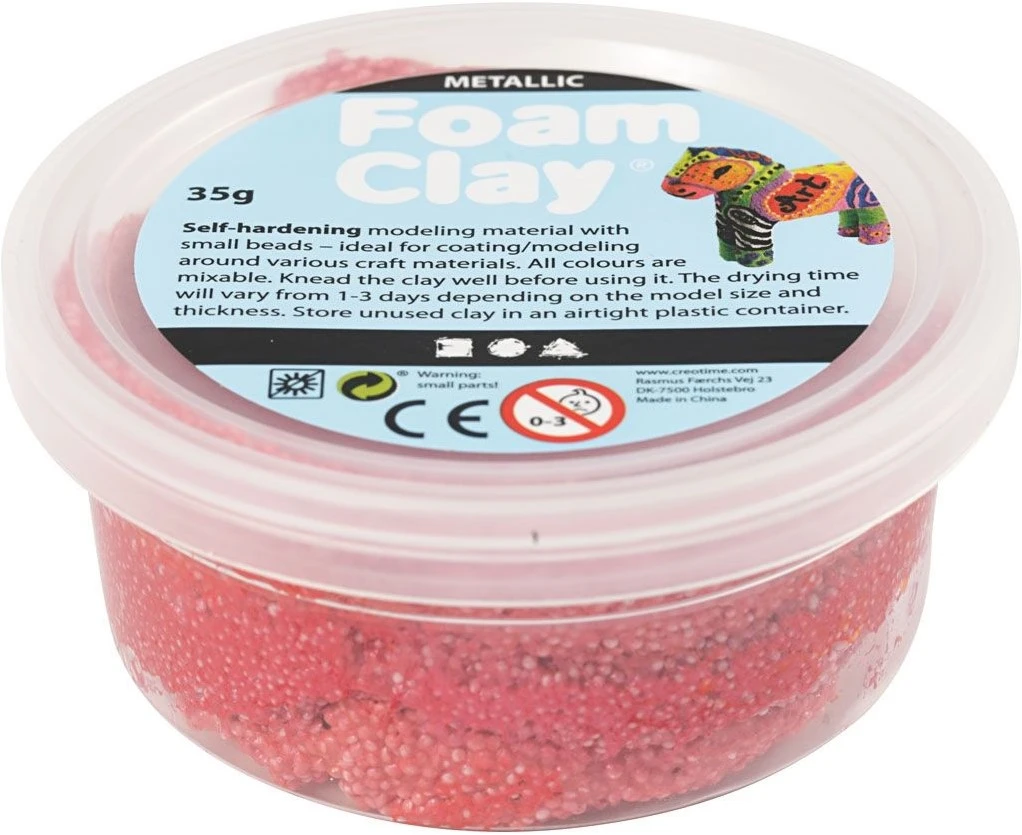 Schaumstoff Ton, Rot, 35 Gr/ 1 Box 4 Schaumstoff Ton, Rot, 35 Gr/ 1 Box – Bild 2