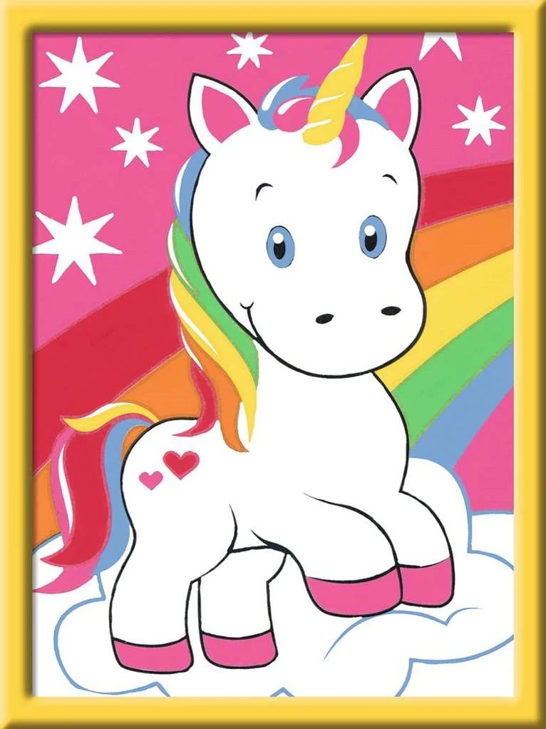 Ravensburger Schilderen Op Nr - Schattige Eenhoorn New 2019 Num?ro D'Art - Adorable Licorne 4 Ravensburger Schilderen Op Nr - Schattige Eenhoorn New 2019 Num?ro D'Art - Adorable Licorne – Bild 2
