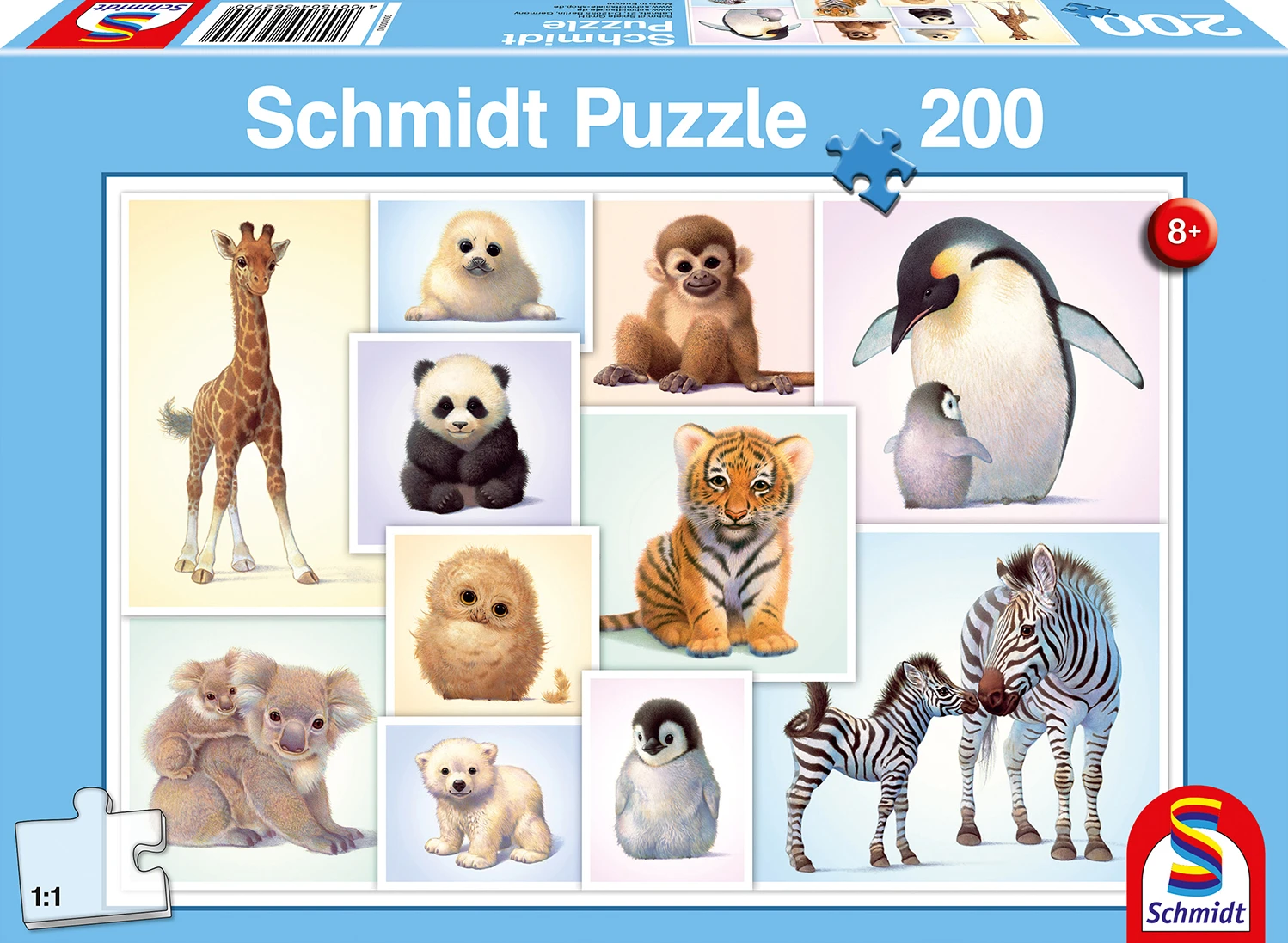 Schmidt Wild Baby Animals, 200 Stück 3 Schmidt Wild Baby Animals, 200 Stück