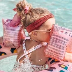 SWIM ESSENTIALS Schwimmen Essentials Rosa Gold Panther Print Swim Straps - 2-6 Jahre -Djeco Geschaft schwimmen essentials rosa gold panther print swim straps 2 6 jahre 3