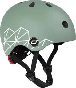 Scoot And Ride Helmet XS - Green Lines