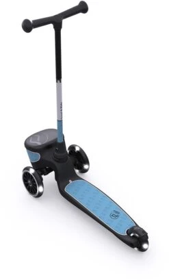 Scoot & Ride Scoot And Ride Highwaykick 2 Reflektierend - Stahl -Djeco Geschaft scoot and ride highwaykick 2 led steel 1