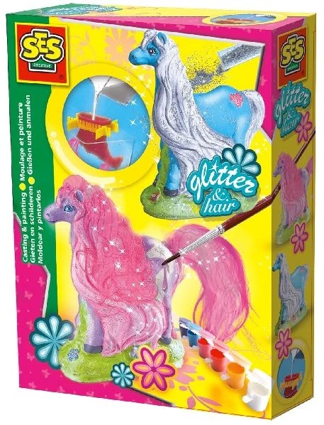 SES Deutschland 01272 - Gipspferd Mit Mähne 3 SES Deutschland 01272 - Gipspferd Mit Mähne