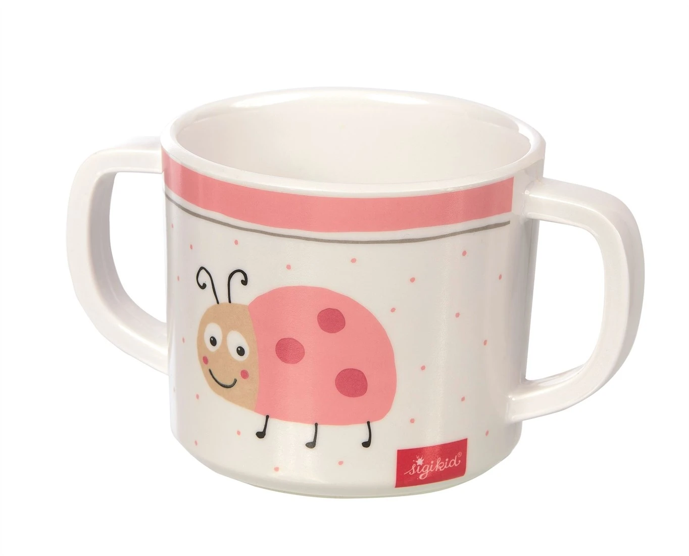 SIGIKID 24978 Melamin Set Marienkäfer Kindergeschirr Mädchen Geschenkset Empfohlen Ab Geburt Rosa 4 SIGIKID 24978 Melamin Set Marienkäfer Kindergeschirr Mädchen Geschenkset Empfohlen Ab Geburt Rosa – Bild 2
