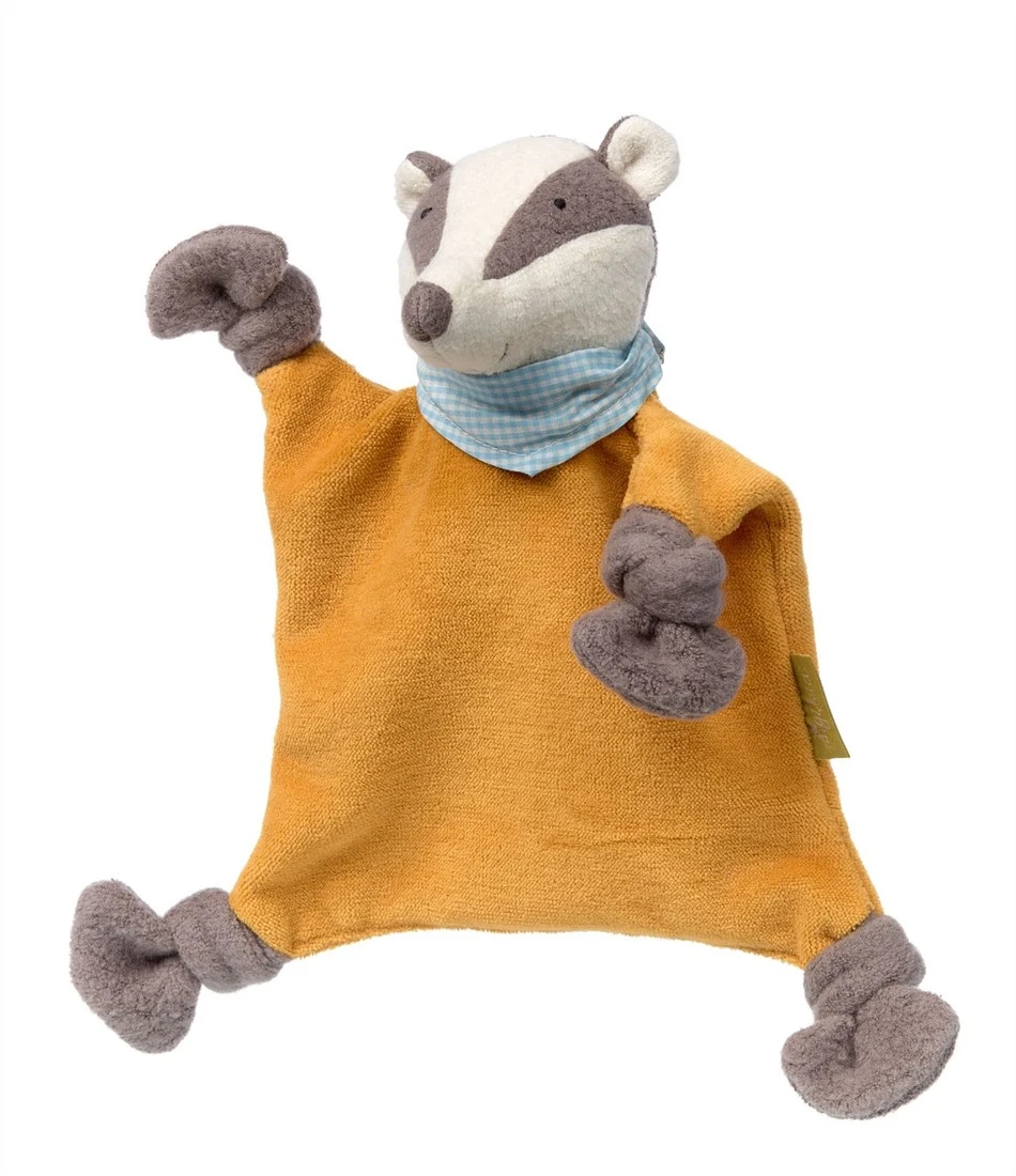 SIGIKID 39173 Schnuffeltuch Kasimir Dachs Green Mädchen Und Jungen Babyspielzeug Empfohlen Ab Geburt Orange/grau 3 SIGIKID 39173 Schnuffeltuch Kasimir Dachs Green Mädchen Und Jungen Babyspielzeug Empfohlen Ab Geburt Orange/grau