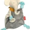 SIGIKID 42673 Schnuffeltuch Elefant Gold Collection Mädchen Und Jungen Babyspielzeug Empfohlen Ab Geburt Grau/blau -Djeco Geschaft sigikid 42673 schnuffeltuch elefant gold collection maedchen und jungen babyspielzeug empfohlen ab geburt grau blau