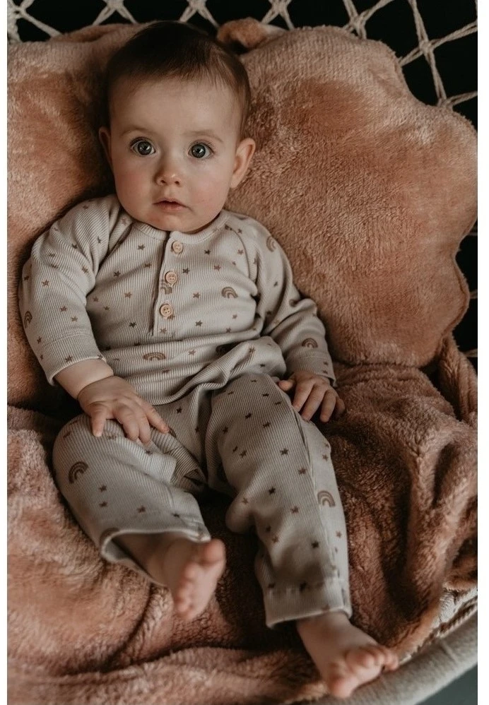 Snoozebaby Bio-Babyanzug Milky Rust Regenbogen - Größe 62-68 4 Snoozebaby Bio-Babyanzug Milky Rust Regenbogen - Größe 62-68 – Bild 2