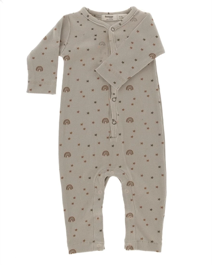 Snoozebaby Bio-Babyanzug Milky Rust Regenbogen - Größe 62-68 3 Snoozebaby Bio-Babyanzug Milky Rust Regenbogen - Größe 62-68