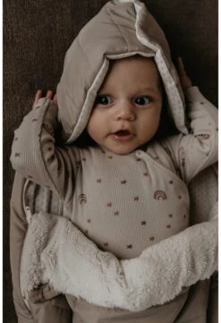 Snoozebaby Bodysuit Bio-Baumwolle Milky Rust Regenbogen - Größe 50-56 -Djeco Geschaft snoozebaby bodysuit bio baumwolle milky rust regenbogen groesse 50 56 3