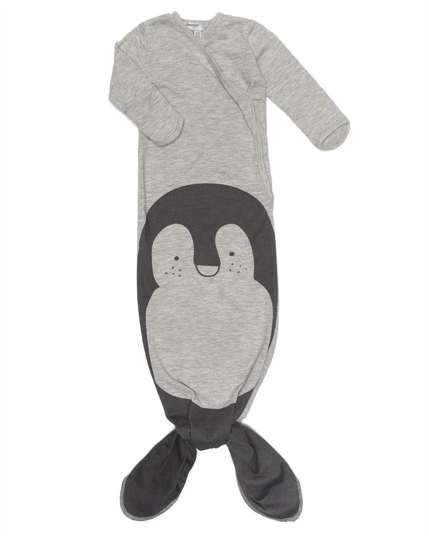 Snoozebaby Neu Geboren Kokon Grau Melange Pinguin - 3-6 Monate 3 Snoozebaby Neu Geboren Kokon Grau Melange Pinguin - 3-6 Monate