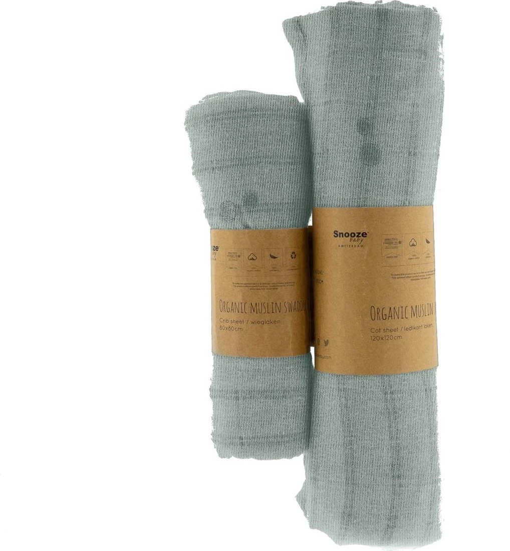 Snoozebaby Swaddle Kinderbett Smokey Green - 80x80 Cm 4 Snoozebaby Swaddle Kinderbett Smokey Green - 80x80 Cm – Bild 2