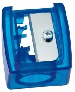 STABILO 4548/12 Anspitzer Manueller Bleistiftspitzer Blau, Edelstahl, Durchscheinend