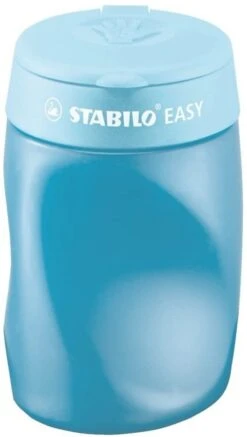 STABILO EASYsharpener - Ergonomischer 3 In 1 Anspitzer - Linkshänder - Blau -Djeco Geschaft stabilo easysharpener ergonomischer 3 in 1 anspitzer linkshaender blau 2