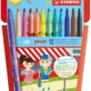 STABILO Power Filzstift Medium Mehrfarbig 12 Stück(e) -Djeco Geschaft stabilo power filzstift medium mehrfarbig 12 stueck e