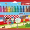STABILO Power Filzstift Medium Mehrfarbig 24 Stück(e) -Djeco Geschaft stabilo power filzstift medium mehrfarbig 24 stueck e