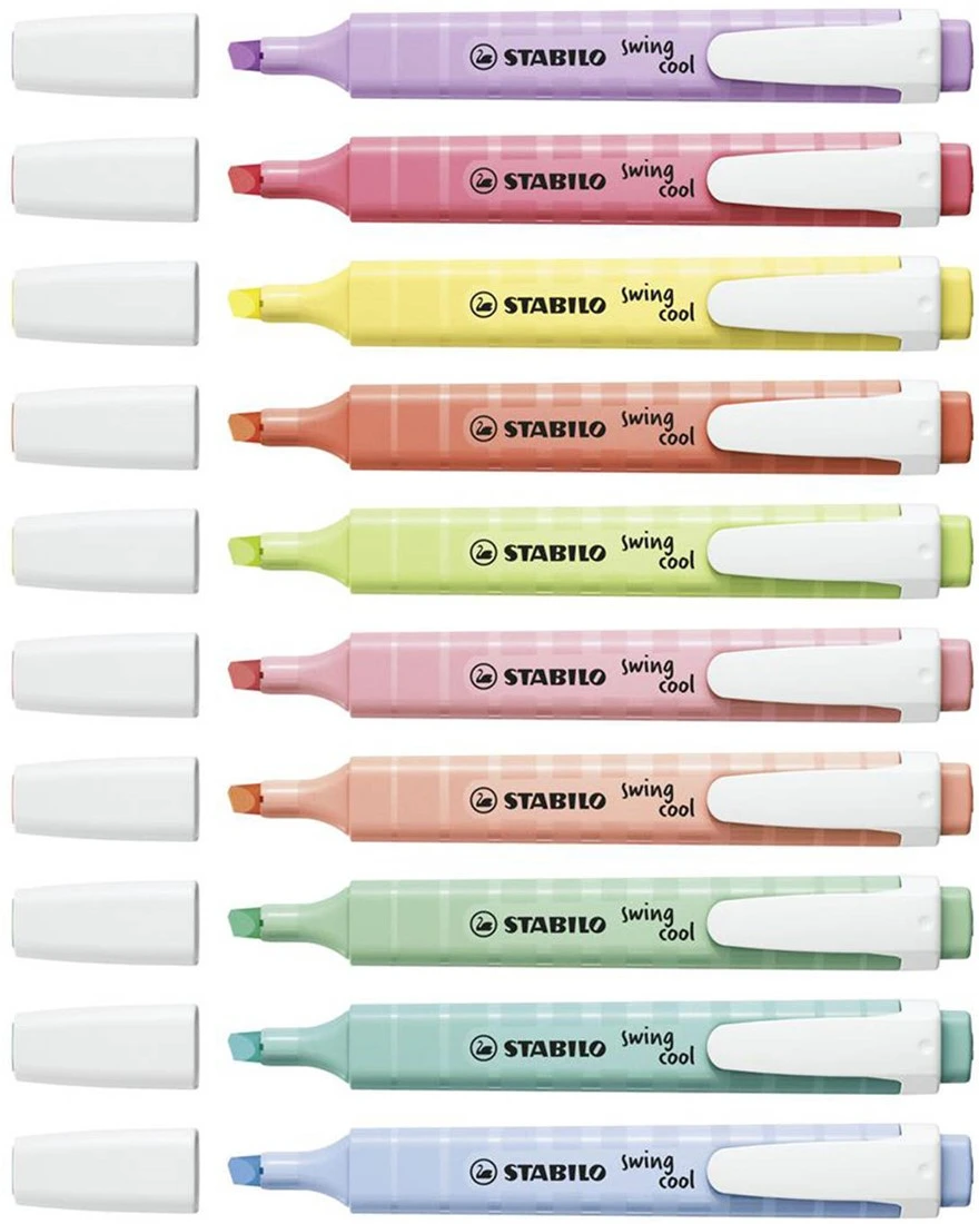 STABILO Swing Cool Marker Pastellfarben - 8 Stück 4 STABILO Swing Cool Marker Pastellfarben - 8 Stück – Bild 2