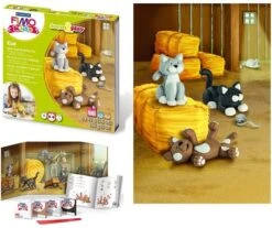 STAEDTLER 8034 16 LYST Katzen Fimo Kids Form&play Set (superweiche, Ofenhärtende Knete, Leichte Anleitung, Wiederverschließbare Box, Set Mit 4 Blöcken, 1 Modellierstab Und 1 Spielkulisse) 7 STAEDTLER 8034 16 LYST Katzen Fimo Kids Form&play Set (superweiche, Ofenhärtende Knete, Leichte Anleitung, Wiederverschließbare Box, Set Mit 4 Blöcken, 1 Modellierstab Und 1 Spielkulisse) -Djeco Geschaft staedtler 8034 16 lyst katzen fimo kids form play set superweiche ofenhaertende knete leichte anleitung wiederverschliessbare box se 2