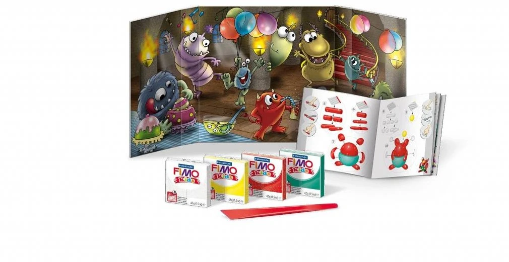 Staedtler FIMO Kids 8034 Knetmasse Grün, Rot, Weiß, Gelb 42 G 1 Stück(e) 4 Staedtler FIMO Kids 8034 Knetmasse Grün, Rot, Weiß, Gelb 42 G 1 Stück(e) – Bild 2
