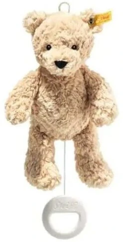 Steiff Soft Cuddly Friends Jimmy Teddy Bear Music Box, Light Brown