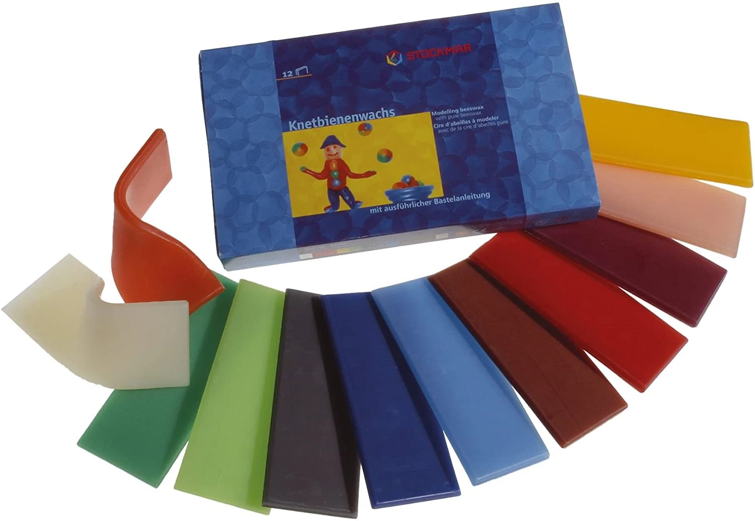 Stockmar 51200 - Knetbienenwachs, 100 X 40 Mm, 12 Farben 4 Stockmar 51200 - Knetbienenwachs, 100 X 40 Mm, 12 Farben – Bild 2