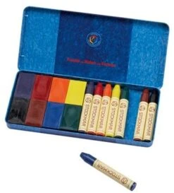 Stockmar Combined Assortment 8 Crayons + 8 Blocks By Stockmar