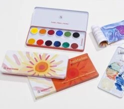 Stockmar Gouache Set 12 Farben (EN-NL-IT)