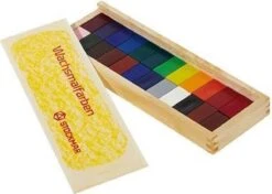 STOCKMAR Wachsmalblöcke 24 Farben, Im Holzkasten