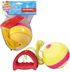 Summertime Zugballspiel Splash Ball 12 Cm Gelb/rot
