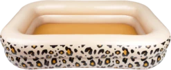 Swim Essentials Aufblasbarer Swimmingpool Panther Print Beige - 211 X 132 X 46 Cm