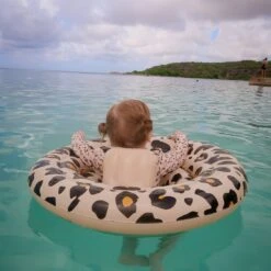 Swim Essentials Beige Leopard Printed Baby Swimseat 0-1 Year -Djeco Geschaft swim essentials beige leopard printed baby swimseat 0 1 year 3