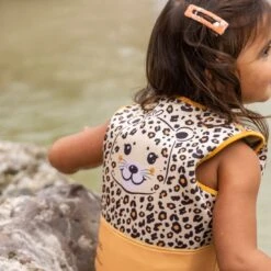 Swim Essentials Beige Leopard Schwimmen Vest 4-6 Jahre -Djeco Geschaft swim essentials beige leopard schwimmen vest 4 6 jahre 3