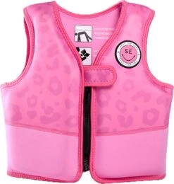 Swim Essentials Pink Leopard Swimming Vest 4-6 Years