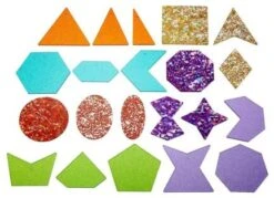 TickiT RAINBOW GLITTER SHAPES