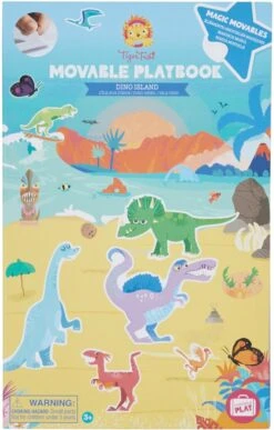 Tiger Tribe 3763001 - Creative Movable Playbook, Dino Island