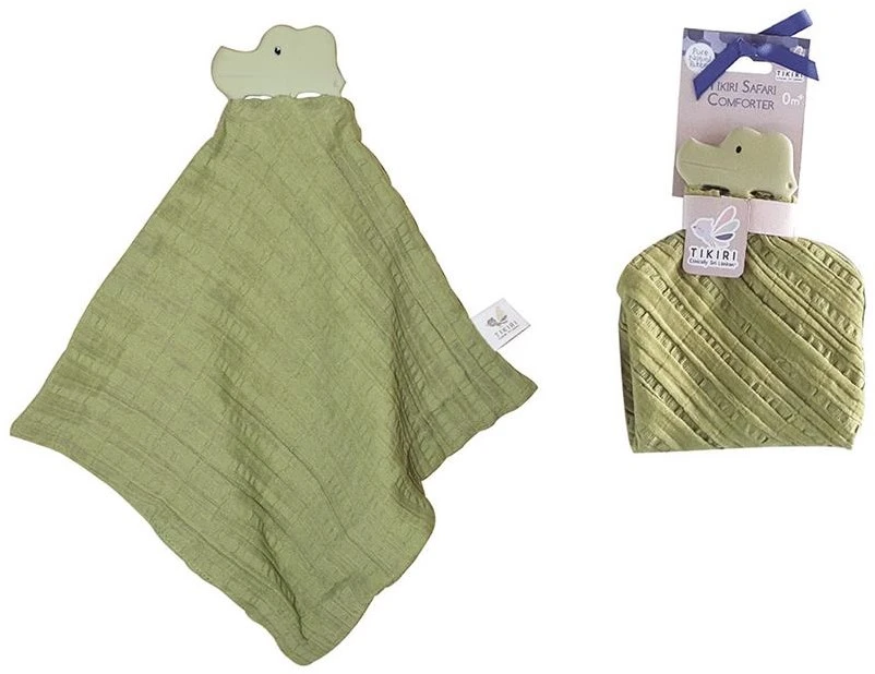 Tikiri Krokodil, Schnuffeltuch Mit Zahnungshilfe Aus Naturkautschuk, Für Babys Und Kinder Ab 0+ Monaten, 15cm TR-97007 3 Tikiri Krokodil, Schnuffeltuch Mit Zahnungshilfe Aus Naturkautschuk, Für Babys Und Kinder Ab 0+ Monaten, 15cm TR-97007