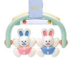 Tolo 80023 - Baby Bunny Rocker - Tanzende Häschen Mit Spiegel Und Kugeln, 15.8 X 5.3 X 11 Cm