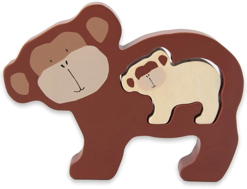 Trixie Holz Babypuzzle - Mr. Monkey 3 Trixie Holz Babypuzzle - Mr. Monkey